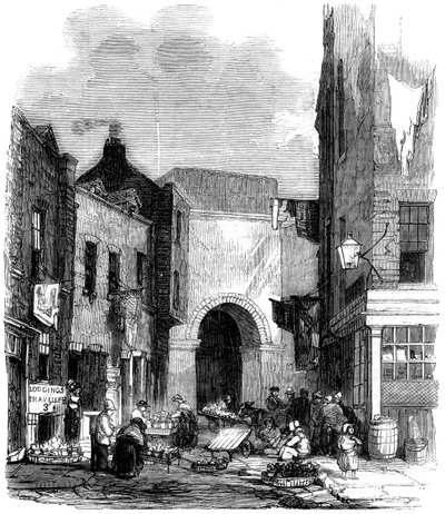 Vattentank i St Giless in the Fields, London, 1858 av Unbekannt