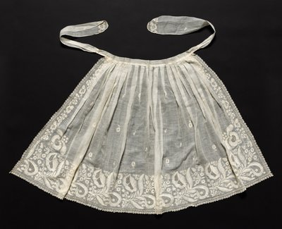 Bröllopsförkläde, ca. 1830-talet. av Unbekannt