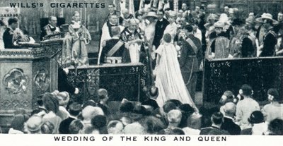 Kungens och drottningens bröllop, 1923 1937 av Unbekannt