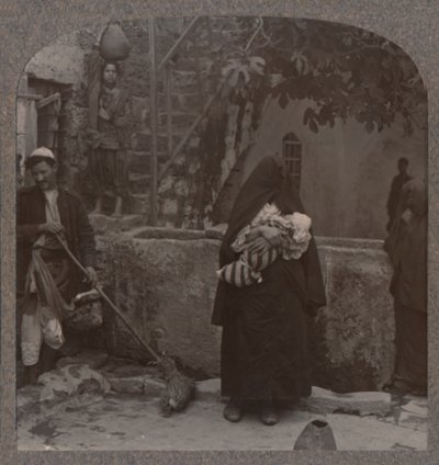 Well by Peters huse, Jaffa, c1900 av Unbekannt