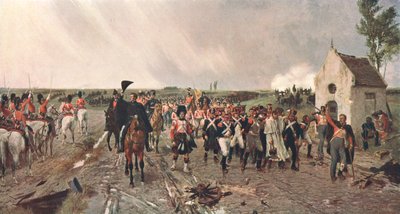 Wellingtons mars från Quatre Bras till Waterloo, 1815, c1878, c1902. av Unbekannt