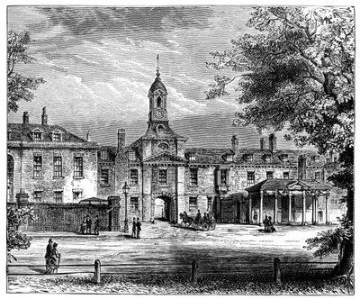 Västra fronten av Kensington Palace, London, 1900 av Unbekannt