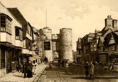 Westgate, Canterbury, 1898. av Unbekannt
