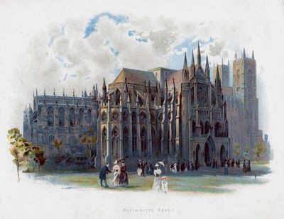 Westminster Abbey, London, sent 1800-tal av Unbekannt