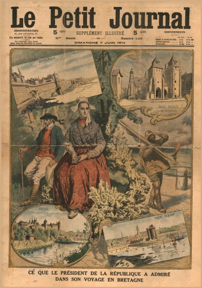 Vad presidenten beundrade under sin resa till Bretagne 1914. av Unbekannt