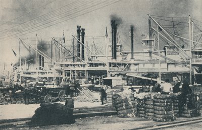 When Cotton Was Loaded, en skog av borrtorn och skorstenar, 1937 av Unbekannt