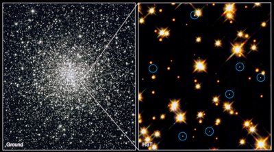 Vita dvärgstjärnor i Globular Cluster M4H Bond STSCI av Unbekannt