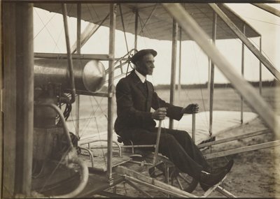 Wilbur Wright i flygbladet, 1908. av Unbekannt
