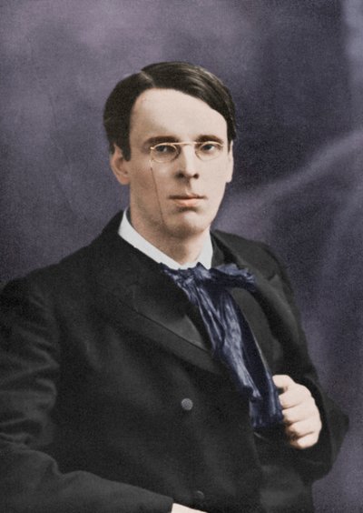 William Butler Yeats, irländsk poet och dramatiker, ca 1900-talet av Unbekannt