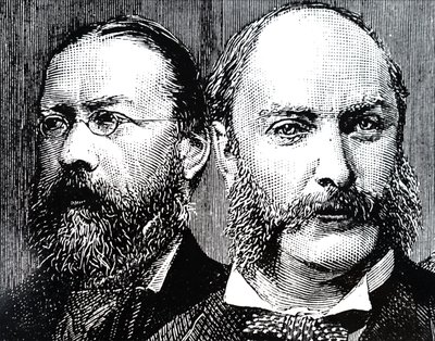 William Henry Preece och John William Strutt. av Unbekannt