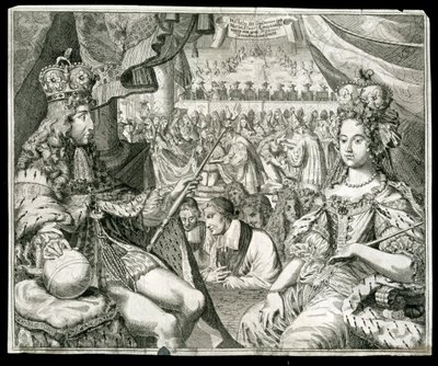 William III och Mary II, kung och drottning av Storbritannien och Irland, c1689 av Unbekannt