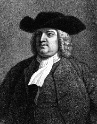 William Penn, engelsk medlem av Society of Friends, populärt känd som Quakers, 1837 av Unbekannt