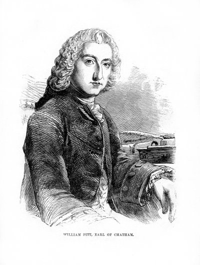 William Pitt, 1:e jarl av Chatham, brittisk whig-statsman, 1872 av Unbekannt