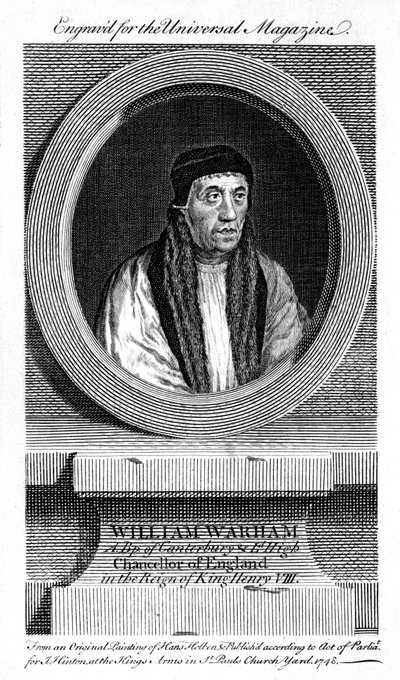 William Warham, ärkebiskop av Canterbury, 1748 av Unbekannt