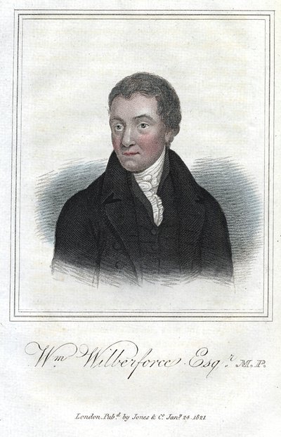 William Wilberforce, engelsk förkämpe mot slaveri, 1821 av Unbekannt