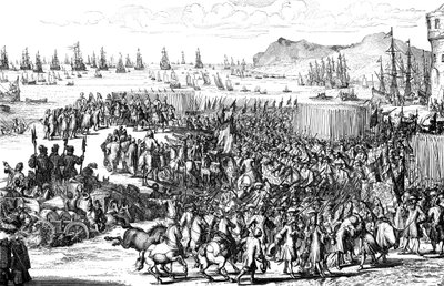 William av Orange landar med sin armé i Torbay, Devon, 5 november 1688 av Unbekannt