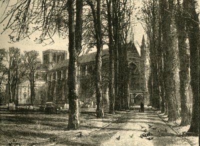 Winchester Cathedral, från nordväst, 1898. av Unbekannt