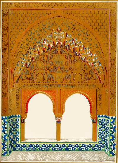 Fönster i alkoven, Hall of the Two Sisters, 1907. av Unbekannt