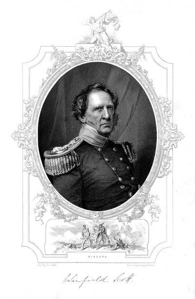 Winfield Scott, amerikansk soldat från 1800-talet av Unbekannt