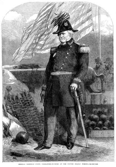 Winfield Scott, amerikansk soldat, 1861 av Unbekannt