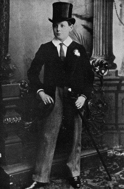 Winston Churchill som Harrow-skolepojke 1889, 1945 av Unbekannt