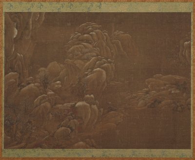 Vinterlandskap, Ming- eller Qingdynastin, 1400-1700-talet. av Unbekannt