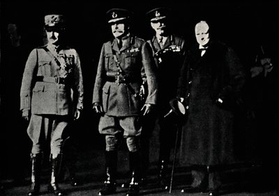 Med general Diaz och fältmarskalk Haig, 1919, 1945. av Unbekannt