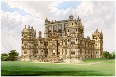 Wollaton Hall, Nottingham, Nottinghamshire, hem för Lord Middleton, c1880 av Unbekannt