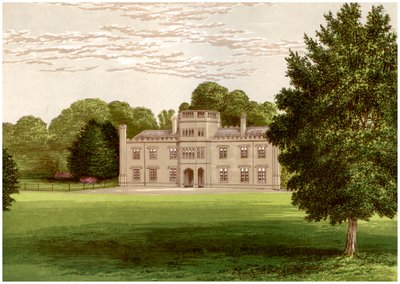 Wolseley Hall, Staffordshire, hem för Baronet Wolseley, c1880 av Unbekannt