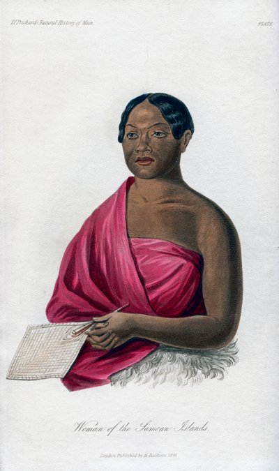 Kvinna från de samoanska öarna, 1848 av Unbekannt