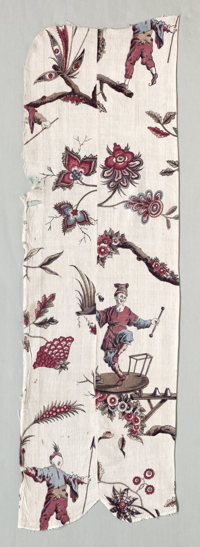 Träblocktryckta textilfragment, ca. 1785. av Unbekannt