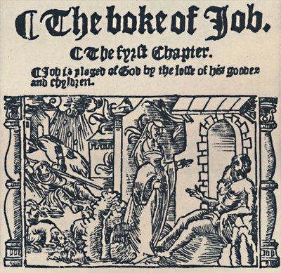 Träsnitt från den stora bibeln, 1539, 1539, 1947 av Unbekannt