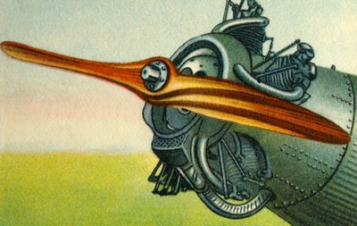 Träflygplanspropeller tillverkad av Hugo Heine Propeller-Werk företaget, 1932. av Unbekannt