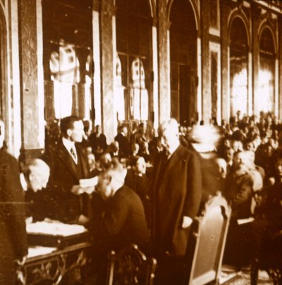 Woodrow Wilson, Versaillesfördraget, Frankrike, 1919 av Unbekannt