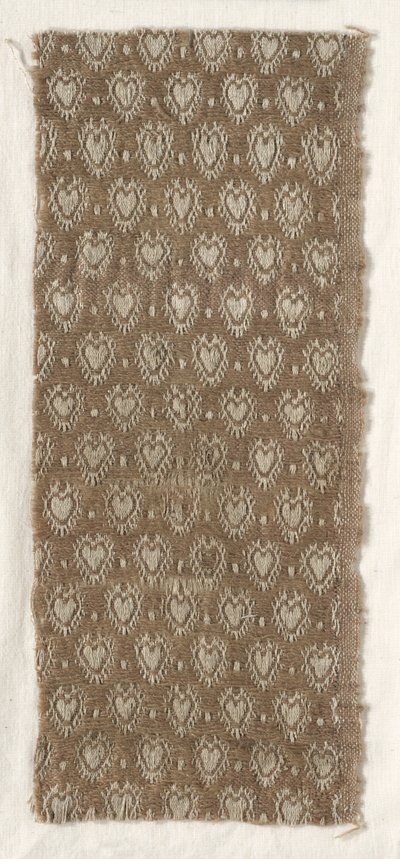 Ull och linne sammansatt textil, 1600-talet. av Unbekannt