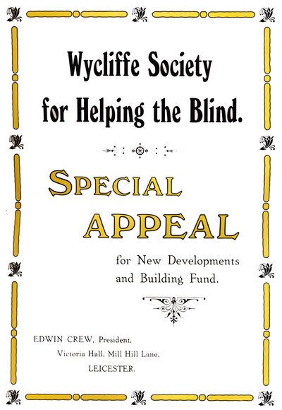 Wycliffe Society for Helping the Blind, 1919 av Unbekannt
