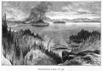 Yellowstone Lake, 1800-talet av Unbekannt