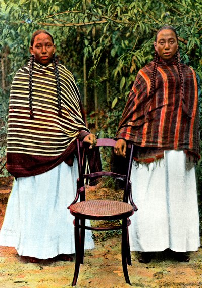Unga Hova-kvinnor, Madagaskar, sent 1800-tal av Unbekannt