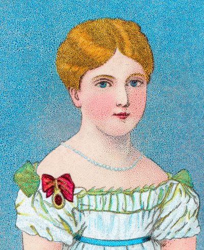Unga drottning Victoria, sedan prinsessan Alexandrina Victoria av Kent, c1829 c1902 av Unbekannt