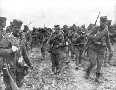 Unga serbiska rekryter, 1914 av Unbekannt