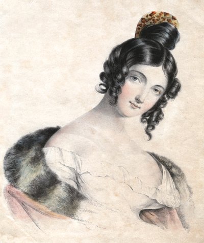 Ung kvinna, c1800-talet av Unbekannt