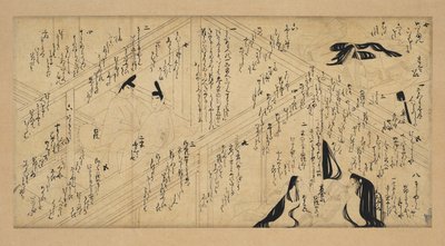 Yutokoro Story Picture Scroll, 1336-92. av Unbekannt