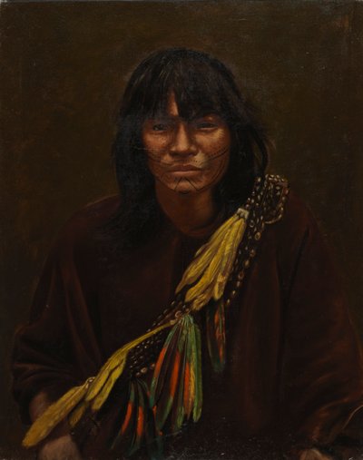 Zaparo Indian, ca. 1890-1892. av Unbekannt