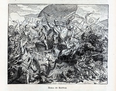 Ziska i strid, 1882 av Unbekannt