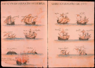 portug. Flotta unter Cabral 1500 av Unbekannt
