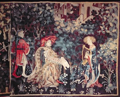 930 Konserten, gobeläng från Arras, 1420 av Unbekannt Unbekannt