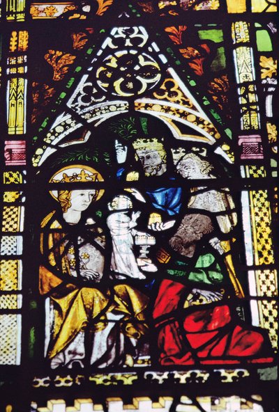 Adoration of the Magi, ursprungligen från Aerschot, nära Louvain (detalj) av Unbekannt Unbekannt