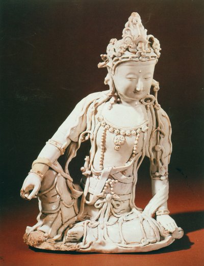 Ching-te-Chen vitglaserad figur av Arolo Kites Vara, Yuan-dynastin, sent 1200-tidigt 1300-tal av Unbekannt Unbekannt