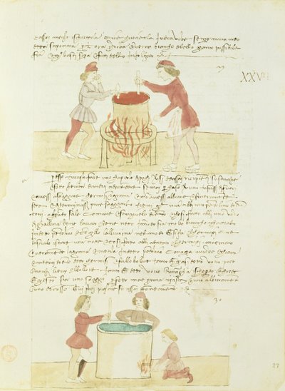 Färga siden från Precetti dellArte della Seta (Regler för Silk Guild) av Unbekannt Unbekannt