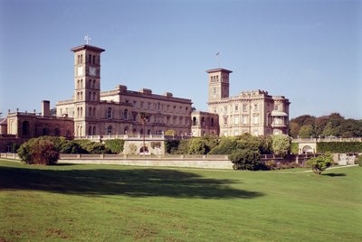 Exteriörvy, Osborne House, Isle of Wight av Unbekannt Unbekannt